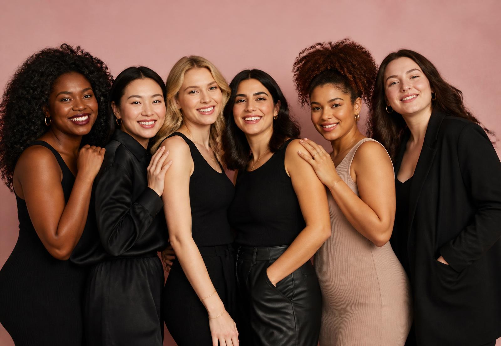 A group of diverse women laughing together at a Fruits Society gathering